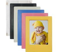 MaehSab 6 Pieces Mini Refrigerator Magnets Photo Frame for 2x3 Film, 3 Inches Mini Fridge Magnetic Picture Frame for Polaroid Fujifilm Instax Film, Small Picture Holder for Fridge Table Locker