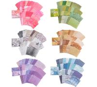 MaehSab 600 Sheets Vintage Scrapbook Paper, MaehSab DIY Journaling Supplies Decorative Craft Aesthetic Stationery Scrapbooking Paper for DIY Bullet Journal Junk Supplies (8X8CM)