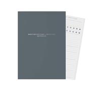 MäksēLife Evening Reflections & Gratitude Journal - Daily Mindfulness & Self-Care Notebook, A5 Lay-Flat Binding, Vegan Leatherette Cover, Bedtime Companion for Positive Intentions