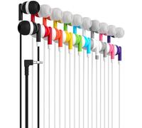 Maeline 30 Pack Bulk Earbuds, Wired 3.5mm in-Ear Headphones for Classroom, Students, School, Individually Wrapped Earbuds for Laptop, Tablet, Chromebook for Travel, Library, Hotel