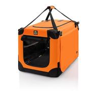 Maelson Soft Kennel Foldable Dog Crate, Neon Orange, M 82 (82 x 59 x 59 cm)