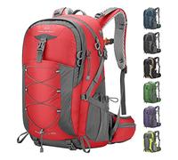 Maelstrom 40L Hiking Backpack, Lightweight Camping Daypack with Rain Cover | Water-Resistant Rip-Stop Nylon, Wet/Dry Separation, Multi-Pockets, Survival Whistle. Ideal For Men, Women, Travel, Trekking