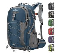 Maelstrom 40L Hiking Backpack, Lightweight Camping Daypack with Rain Cover | Water-Resistant Rip-Stop Nylon, Wet/Dry Separation, Multi-Pockets, Survival Whistle. Ideal For Men, Women, Travel, Trekking
