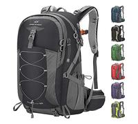 Maelstrom 50L Hiking Backpack, Lightweight Camping Daypack with Rain Cover | Water-Resistant Rip-Stop Nylon, Wet/Dry Separation, Multi-Pockets, Survival Whistle. Ideal For Men, Women, Travel, Trekking