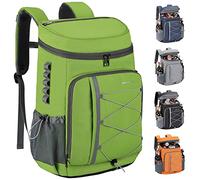 Maelstrom Cooler Backpack - 32L/35 Can Insulated Soft Cooler Lunch Bag for Camping, Beach, Hiking & Shopping,Green