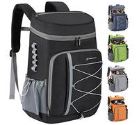 Maelstrom Cooler Backpack - 35 Can Insulated Soft Cooler Lunch Bag for Camping, Beach, Hiking & Shopping,Black