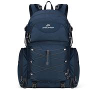 Maelstrom Hiking 40L Waterproof Camping Backpack,Men Women Packable Daypack with Rain Cover,Lightweight Travel Backpack-Blue