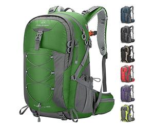 Maelstrom Hiking Backpack,Camping Backpack,40L Waterproof Hiking Daypack with Rain Cover,Lightweight Travel Backpack,Green
