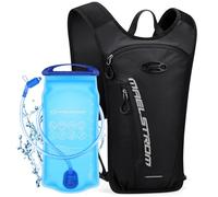 Maelstrom Hydration Backpack, Hiking Backpack with 2L Water Bladder, Running Hydration Vest for Cycling Hiking Rave for Men Women (Black, 2L Bladder)