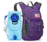 Maelstrom Hydration Hiking Backpack with 2L/3L Water Bladder, High Flow Bite Valve Camping Daypack Lightweight