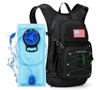 Maelstrom Hydration Hiking Backpack with 2L/3L Water Bladder, High Flow Bite Valve Camping Daypack Lightweight
