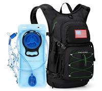 Maelstrom Hydration Hiking Backpack with 2L/3L Water Bladder, High Flow Bite Valve Camping Daypack Lightweight