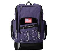 Maelstrom Swim Backpack,35L Swimming Bag with Separate Shoes Compartment,Swim Gear Bag for Beach,Athlete Sports Gym Rucksack for Men and Women-Purple
