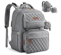 Maelstrom Unisex's Waterproof Diaper Bag Backpack, Elegant Grey, 45L US