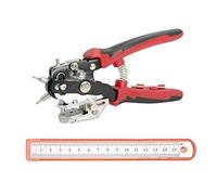 Maerd Leather Hole Punch Set, Professional leather Punch Tool, 6 Multi-Hole Sizes Heavy Duty Belt hole puncher, leather Fabric Hole Puncher for Crafts & DIY, Saddles, Straps, Cardboard, Plastic