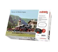 Märklin 29074 BR 74 Digital Starter Pack Freight Train Era 3, H0 Scale Model Railway, Many Sound Functions, with Mobile Station and C-Track Rails