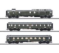 Märklin 42490 DRG Passenger Car Set PwPost4ü-25 Ep. II HO LED Interior Light NEW