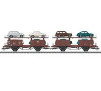 Märklin 46139 Car Transport Wagon Pair Loaded DB Ep.IV NEW