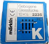 Märklin H0 2235 K-Track Curved AC New In Original Packaging