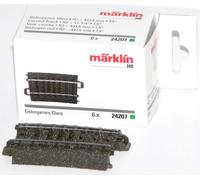 Märklin H0 24207-S C-track curved R2 = 437.5 mm/7.5° (6 pieces) - NEW+OP