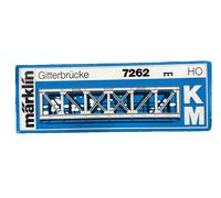 Märklin HO Gauge 7262 K M Track Plastic Straight Single Girder Bridge - NEW