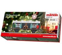 Märklin Start up 44126 H0 Christmas Car with Light Module - Open Freight Car with Illuminated Gift Load, Relex Couplings, Batteries Included, from 6 Years
