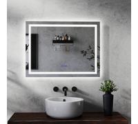 Maerts-E Bathroom Mirror With Led Lights And Bluetooth Speaker 700 X 500 mm 3 Colour Dimmable Lighting Anti-Fog Touch/wall Switch Control
