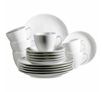 Mäser Coffee Service Dinnerware Set Barca 18-Piece Porcelain White