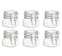 Mäser Domestic Gothika Series Preserving Jars Set of 6 90 ml Durable and Easy to Use, Glass, transparent, 30 cl