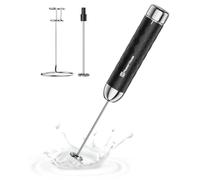 Maestri House Milk Frother Handheld， Eectric Whisk with Stepless Speed Control, Rechargeable Blender with Stainless Steel Whisk and Stand, Drink Mixer for Matcha, Latte, Cappuccino, LunaFro 2.0