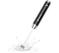 Maestri House Rechargeable Milk Frother, Handheld Electric Foam Maker Waterproof Detachable Stainless Steel Whisk Drink Mixer Foamer for Lattes, Cappuccino,LunaNS (No Stand)