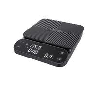 Maestri House S3 Coffee Scale, 3kg/0.1g Rechargeable Digital Coffee Scales, 3 Brew Modes, Adjustable Ratios & Flow Rate Display, Barista-Grade for Pour-Over, Espresso, French Press - Black
