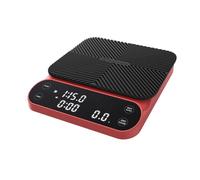 Maestri House S3 Coffee Scale with Timer, 3kg/0.1g Rechargeable Digital Scale, 3 Brew Modes, Adjustable Ratios & Flow Rate Display, Barista-Grade for Pour-Over, Espresso, French Press - Red