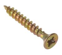 Maestro craft 180G Wood Screws Multi-Purpose Pozi Countersunk Chipboard Timber Yellow 5X50mm