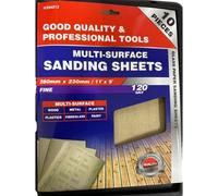 Maestro craft 280mm X 230mm / 11" X 9" Dekton Multi-Surface Sanding Sheets 120 Grit