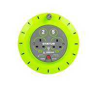 Maestro craft 5 Mtr 13 Amp 2 Socket Outlet With Thermal Cut Out Green Cassette Reel