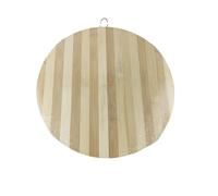 Maestro craft Round Wooden Chopping Board - Kitchen Food Prep for Veg, Bread, Meat, Fruit & Cheese (25cm to 34cm) 34cm