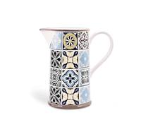 Maestro Holiday in Porto Ceramic Coffee Pot 1L Elegant Portuguese Design Coffee and Tea Pot 1000ml Durable Ceramic Sophisticated Table Accessory Mediterranean Style MR-20005-55