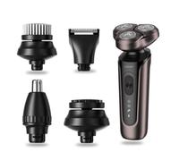 Maestro MR-674 5-in-1 Shaving and Trimming Kit Waterproof IPX7 USB-C 60 min Operating Time 3/5/7 mm Face Brush and Massage Brush Complete Care for Men