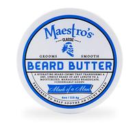 Maestro’s Classic BEARD BUTTER | Anti-Itch, Extra Soothing, Hydrating Beard Creme For All Beard Types & Lengths- Mark of a Man Blend, 4 Ounce