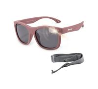 Maesy - Baby Sunglasses Luca - 1-3 Years - Flexible Bendable - Adjustable Elastic Band - Polarised UV400 Protection - Boys and Girls - Square (Purple)