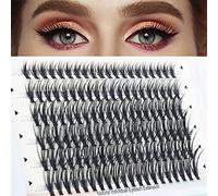 MAEXUS Lash Clusters Extensions Individual Lashes 120 Clusters Lash DIY Eyelash Extension Premade Volume Fans Eyelash Extensions (40D, 0.07C, 8mm-16mm MIX)
