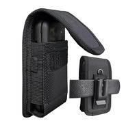 Maezar Flip Phone Case with Belt Clip and Loop, Durable Oxford Cloth Pouch Holster for T lip Go Pro Classic, Alcatel Go, Nokia 2660, Cingular, Wine 2 LTE, Jitterbug,