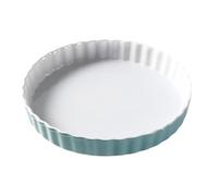 Mafagwre 26cm Round Ceramic Pie Dishes, Porcelain Flan Dish, 10 Inch Porcelain Tart Pan, Pie Pan for Baking 10 Inch, Ceramic Quiche & Tart Mould, Round Quiche Dish for Oven, BBQ, Pizza (B)
