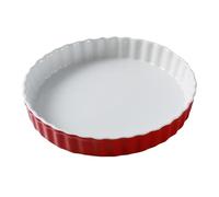 Mafagwre 26cm Round Ceramic Pie Dishes, Porcelain Flan Dish, 10 Inch Porcelain Tart Pan, Pie Pan for Baking 10 Inch, Ceramic Quiche & Tart Mould, Round Quiche Dish for Oven, BBQ, Pizza (C)