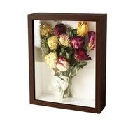 Mafagwre 30 X 40 Cm Shadow Box Frame, Wooden Dried Flower Photo Frame, 3d Wooden Deep Picture Frame, Can Hold 5cm Items, Decorative Photo Frame For Tabletop/Diy/Handicrafts (Coffee color)