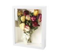 Mafagwre 30 X 40 Cm Shadow Box Frame, Wooden Dried Flower Photo Frame, 3d Wooden Deep Picture Frame, Can Hold 5cm Items, Decorative Photo Frame For Tabletop/Diy/Handicrafts (white)