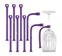 Mafagwre 8 Pcs Glass Holder for Dishwashers wine, silicone Stemware Saver, Flexible Dishwasher Attachments Set for Secure Glass Tips from Breakage Scratch