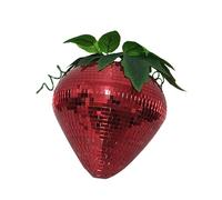 Mafagwre Disco Ball Decoration, Strawberry Mirror Disco Ball Decoration, Small Disco Ball, Glass Mirror Glitter Ball, Disco Ball For Kids, Creative Disco Mirror Ball For Photo Props (A)