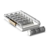 Mafagwre Large Travel Pill Organiser, Tablet Organiser Dispenser, 7 Day Tablet Organiser, Weekly Pill Box Organiser, Travel Pill Case, Week Medication Organizer for Vitamin Supplement (A)